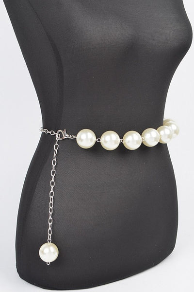 ベルト litmus chain pearl belt Women's Boho Pearl Chain Belt | 12th Tribe